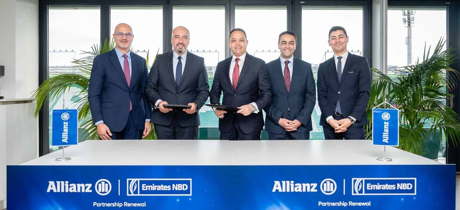 Emirates NBD-Egypt, Allianz Egypt renew partnership in bancassurance for 5 years